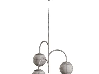 SIMRISHAMN pendant lamp 3-arms 3D model