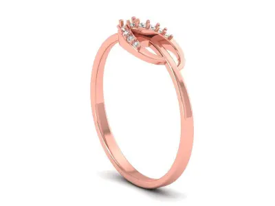 Solitaire Wedding Engagement Women Light Weight Rings 3D print model purchase