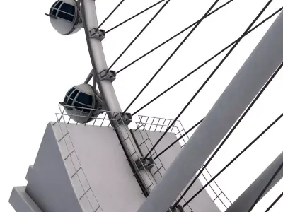 Ferris Wheel  High Roller 3D model