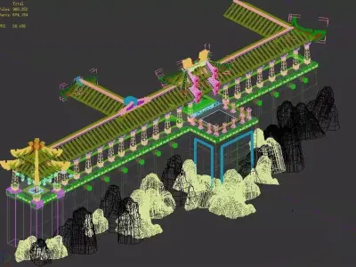 Xiqiao City Palace - Right 3D model