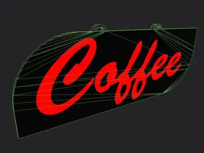 Neon Sign M01 Free low-poly 3D model