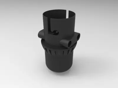 3D Printable Wooden Unique Lamp 3D model