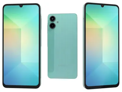 Samsung Galaxy A06 Light Green 3D model