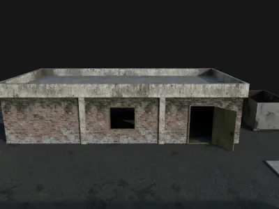 Depot Buildings Low-poly 3D model
