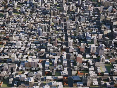 City 35 Low-poly 3D model