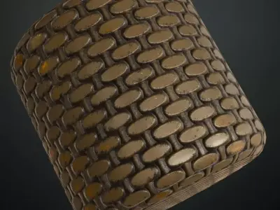 Rusty Metal Mesh Industrial PBR Seamless Texture
