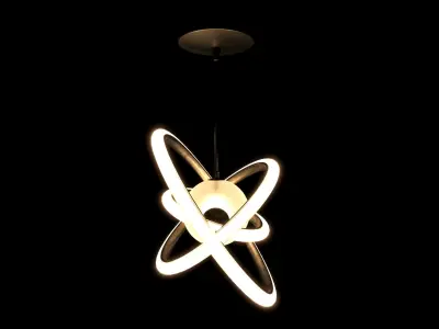 Chandelier pendant light with star 3D model