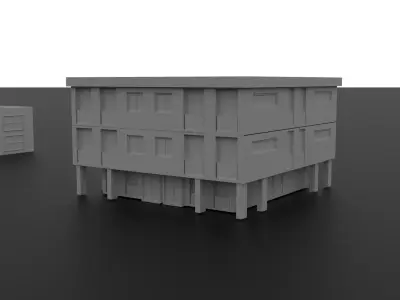 Modular Building Pack     22 Game-Ready House Models Low-poly 3D model