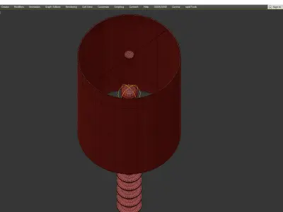 Cyan Design Sheridan Table Lamp Low-poly 3D model