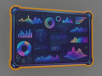 SCI-FI tablet Low-poly 3D model buy