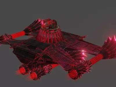 Dark Spaceship-Gunner Class 3D model