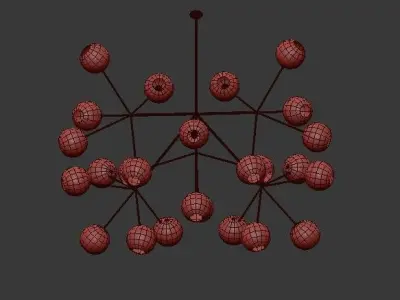 Unique Snow Crystal Illuminated Sculpture 3D model