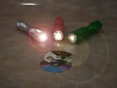 Light Torch 3D Free 3D model