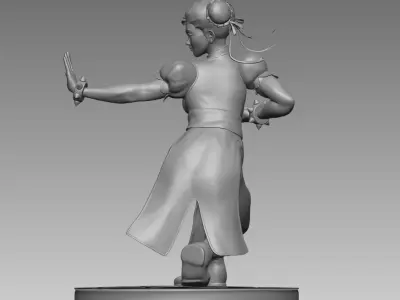 Chun Li Street Fighter  3D print model