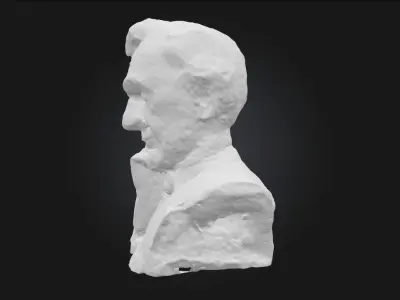 Thoughtful Statue  The Silence of Stone 3D model
