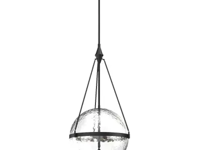 Alora Lighting PD306418MBWC LED Matte Black Harmony Lighting 3D model