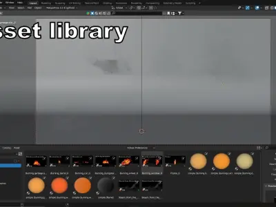 Burning city pack High Quality VDB animated 3D model