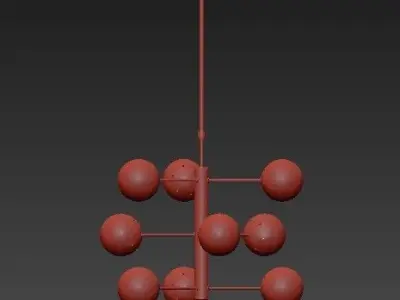 Artillerigatan chandelier 3D model