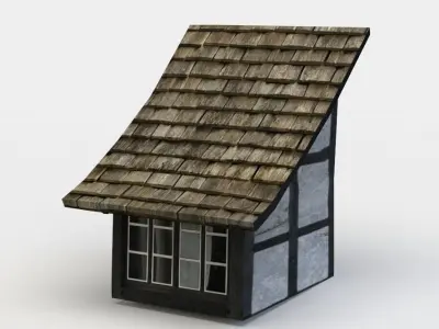 Dormer window Low-poly 3D model