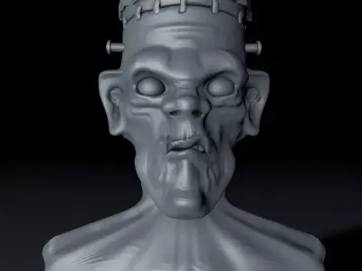 Frankenstein bust 3D model