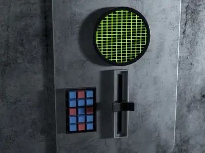 Sci-Fi Personal Computer Terminal 3D model