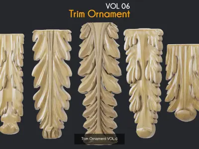 Trim Ornament Collection VOL 1 3D Model Pack