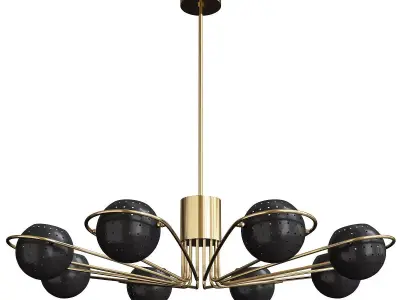 Lighting by BLU Scarab Chandelier Low-poly 3D model