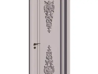 Entrance door set273 3D model