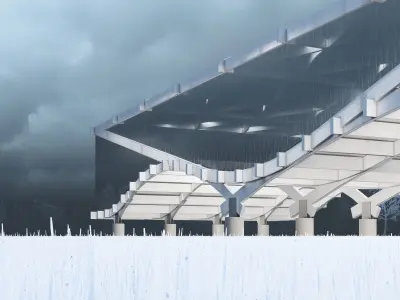 Pavillion - Modern Yacht House 3D model