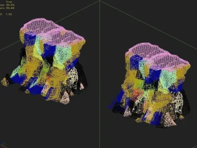 Sennard - Cliff 01 3D model