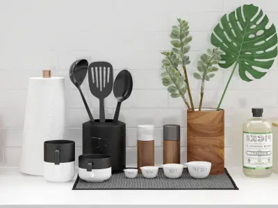 Kitchen Accessories 3D model 2