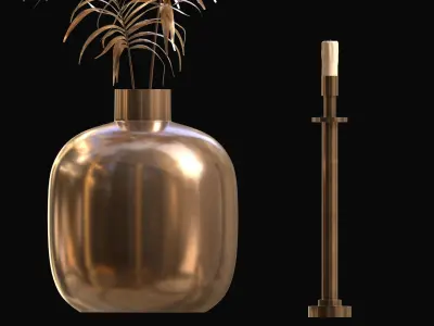 Vase Candle Stand 3D model