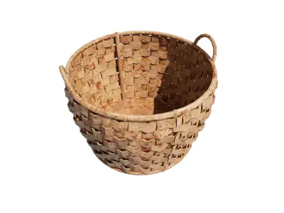 Hong Kong Wooden Basket 3D model