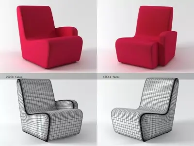 HM55 chair 3D model