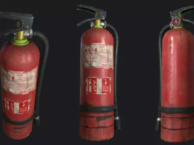 Fire Extinguisher 3D Print Model 3D model