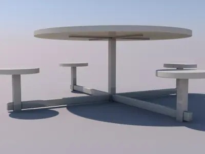 Park Seats 3D model