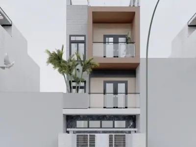 Lumion Town House 01 3D model