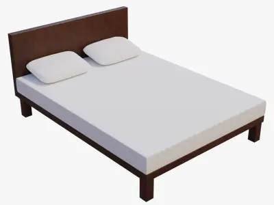 Modern Bed 3D model