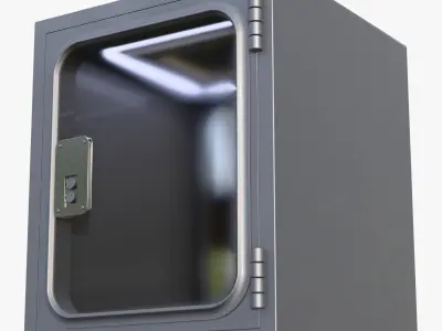 Industrial Metal Pass Box M1 3D model