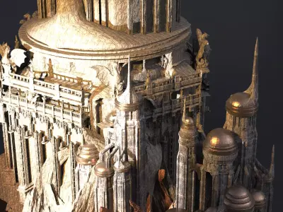  Eternos Inspired Stone Monuments 3D model