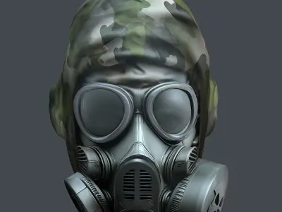 Helmet 3d model military combat Military scifi helmet Low-poly  Low-poly 3D model