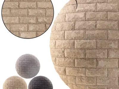 Brick Rockface 02 - Seamless Texture