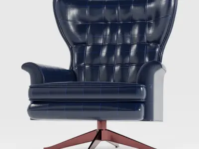 Armchair C40 Low-poly 3D model