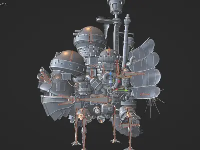 Howls Moving Castle Fully Custom Rigged Studio Ghibli 3D Model  3D model