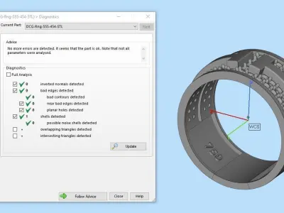 Jewelry ring 454 3D print model