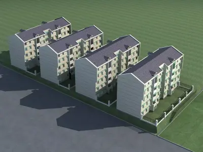 Multi Residential 3D model 44