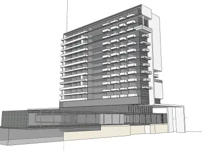 vacation spot-Resort-Fashion Leisure Hotel-0195 3D model