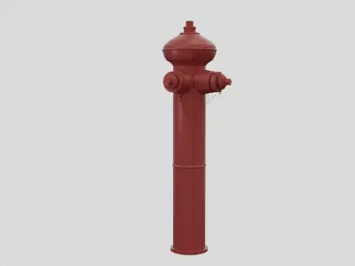 Fire Hydrant 15 - Tall Fireplug - Safety and Emergency Equipment 3D model
