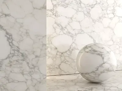 Marble Material and Porcelain Stoneware Tiles - Set 22 Texture