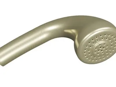 Brass Shower Head Low-poly 3D model